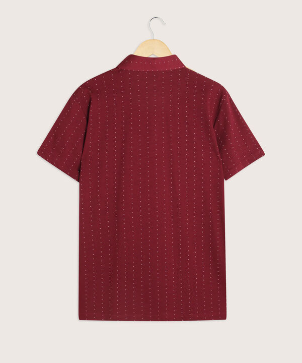 Polo Estampada Cuello Duro image number null