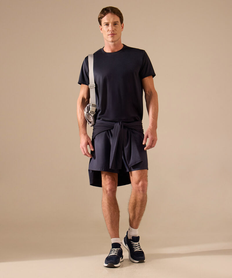 Camiseta Deportiva Unicolor para Hombre