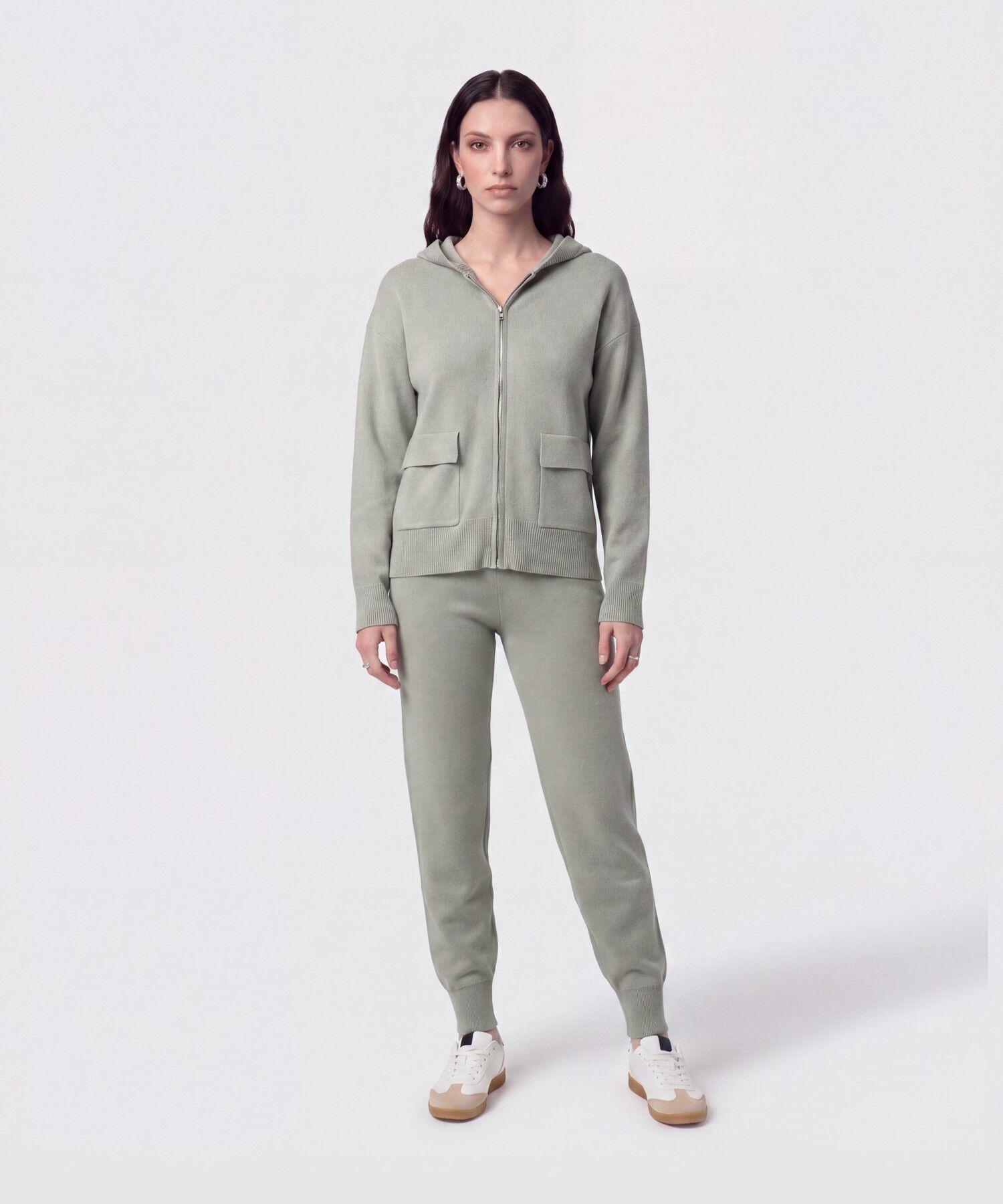 Pantal&oacute;n Jogger En Tejido De Punto Para Mujer