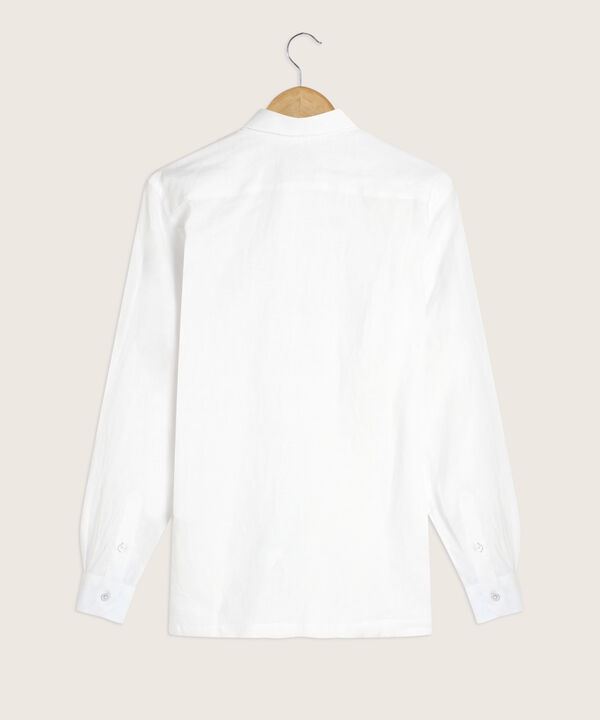 Camisa Guayabera Manga Larga Cuello Camisero