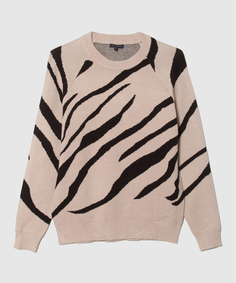 Saco Tejido Con Diseño De Animal Print