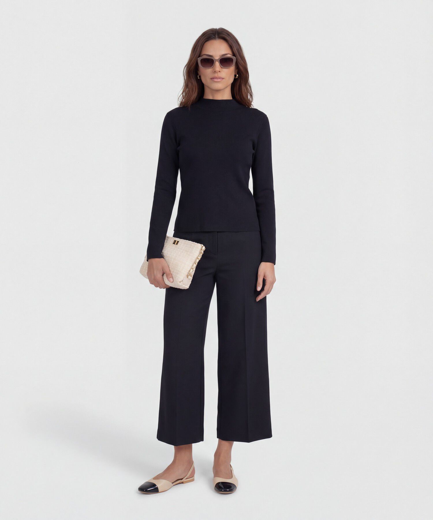 Saco Tejido Cuello Alto para Mujer