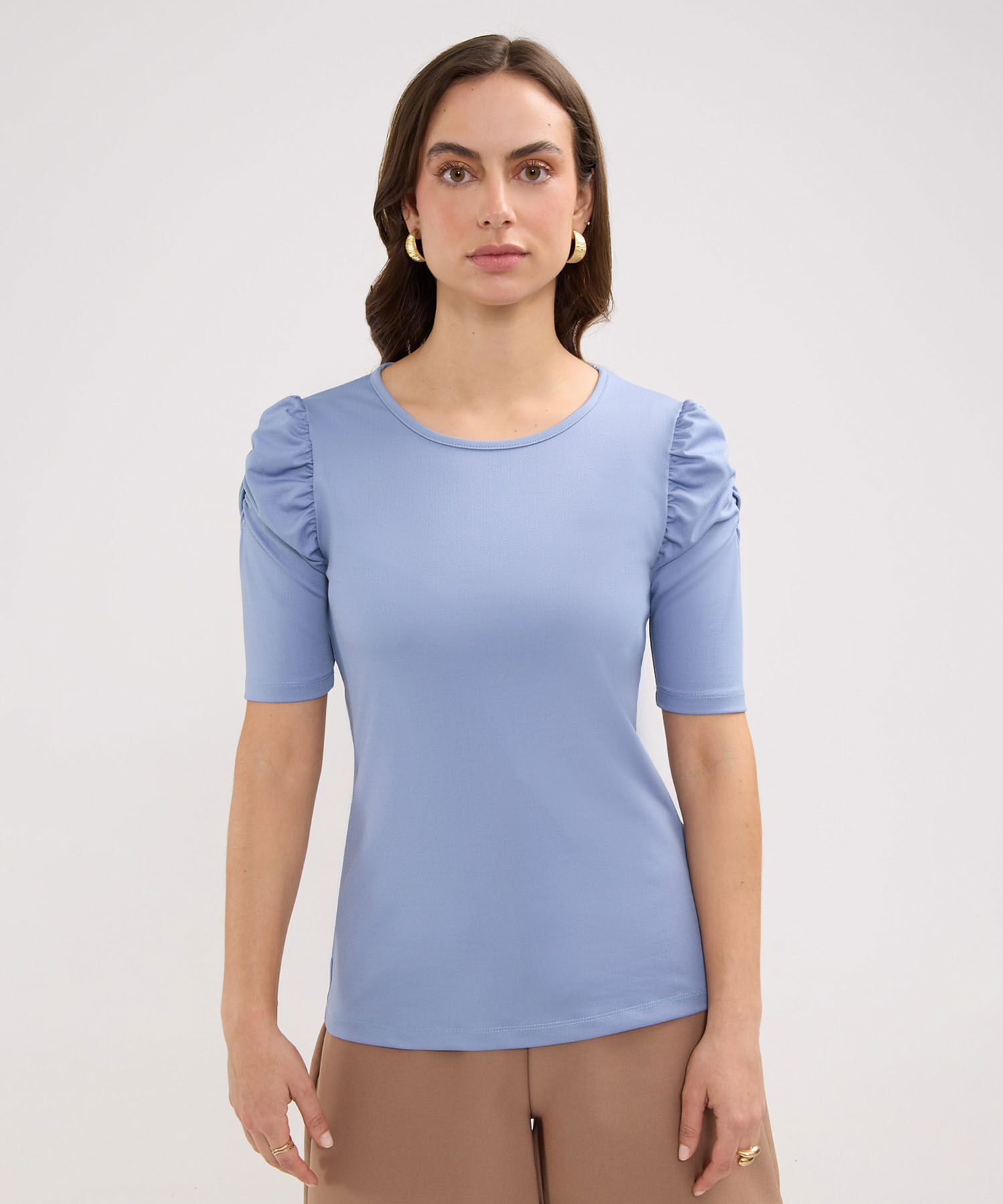 Camiseta con Ruche