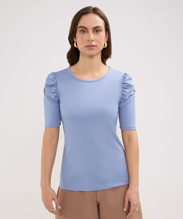 Camiseta con Ruche image number null