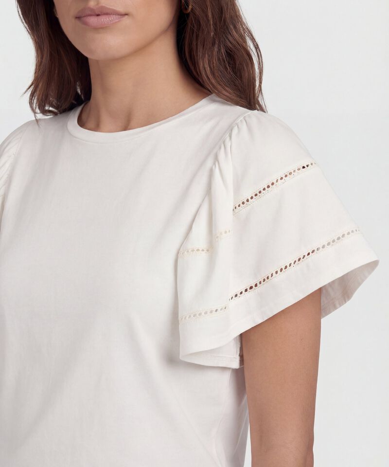 Camiseta con Mangas Mariposa para Mujer