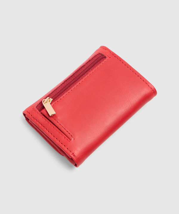 Billetera Trifold Con Broche Para Mujer