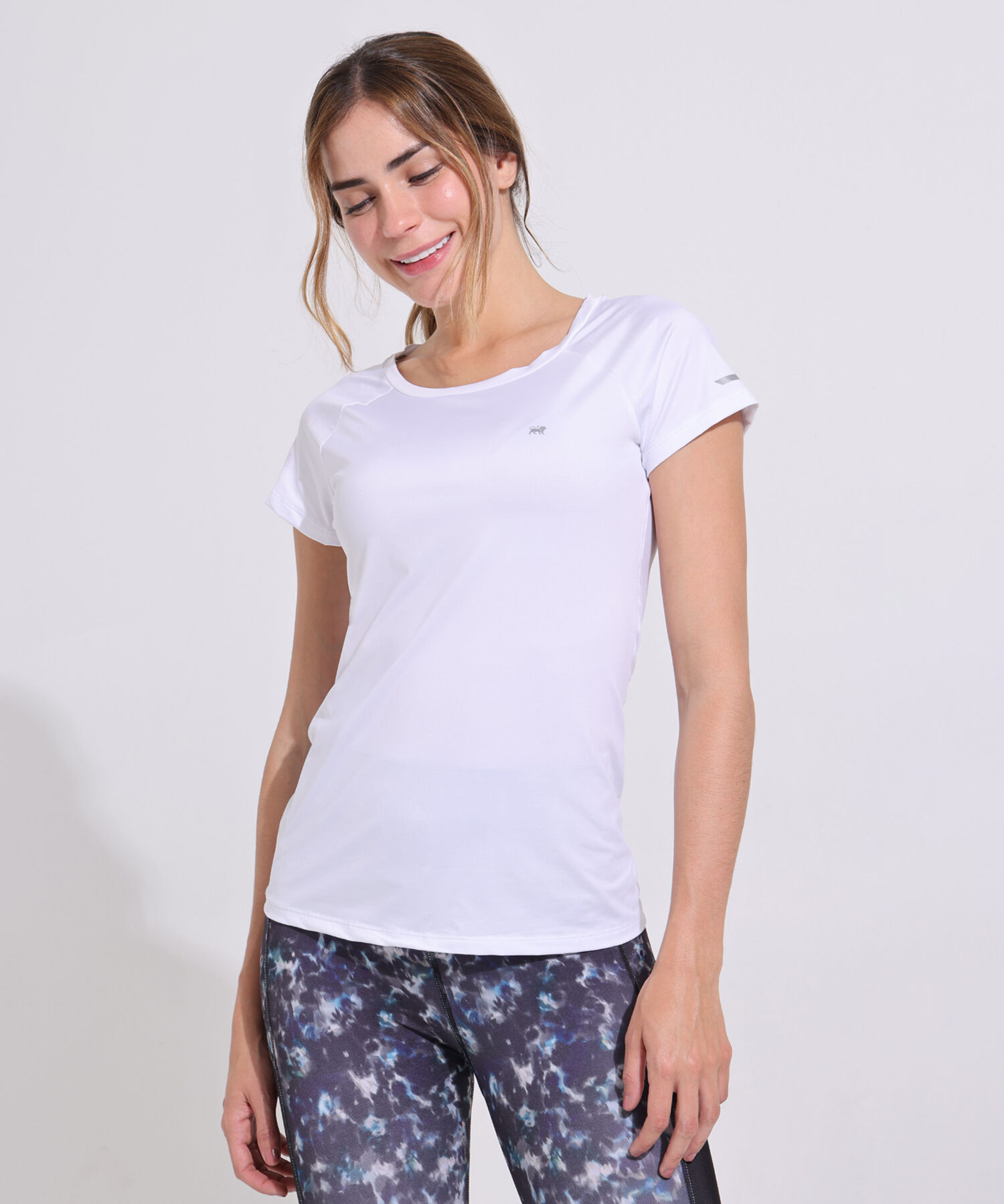 Leggings Estampado, Medio Con Tiro Alto Y Cortes Laterales