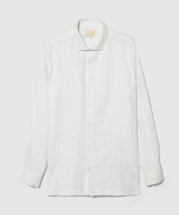 Camisa Guayabera Manga Larga Con Bordado