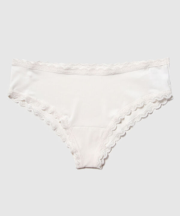 Panty Hipster Con Encaje En Cintura Y Piernas image number null