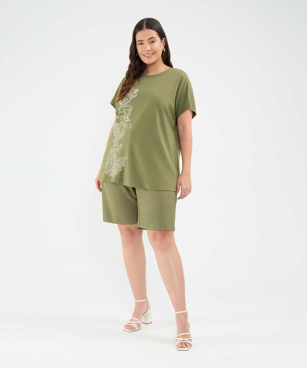 Camiseta Bordado Floral image number null