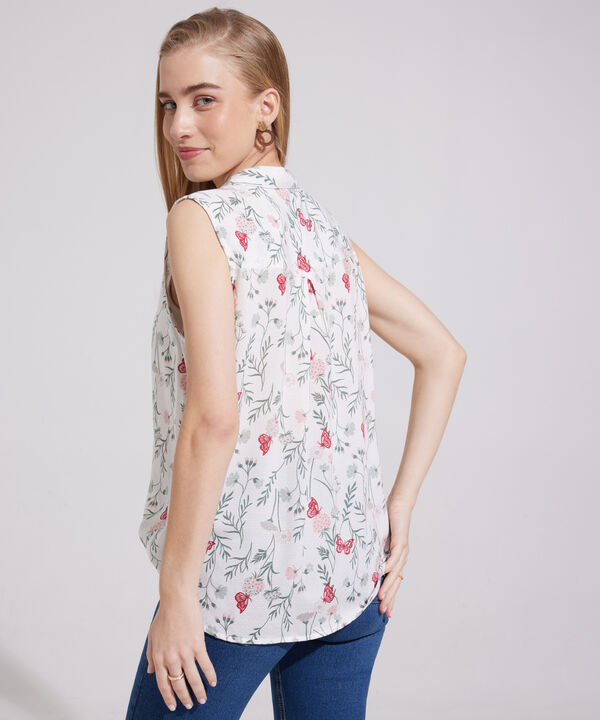 Camisa Manga Sisa Estampada