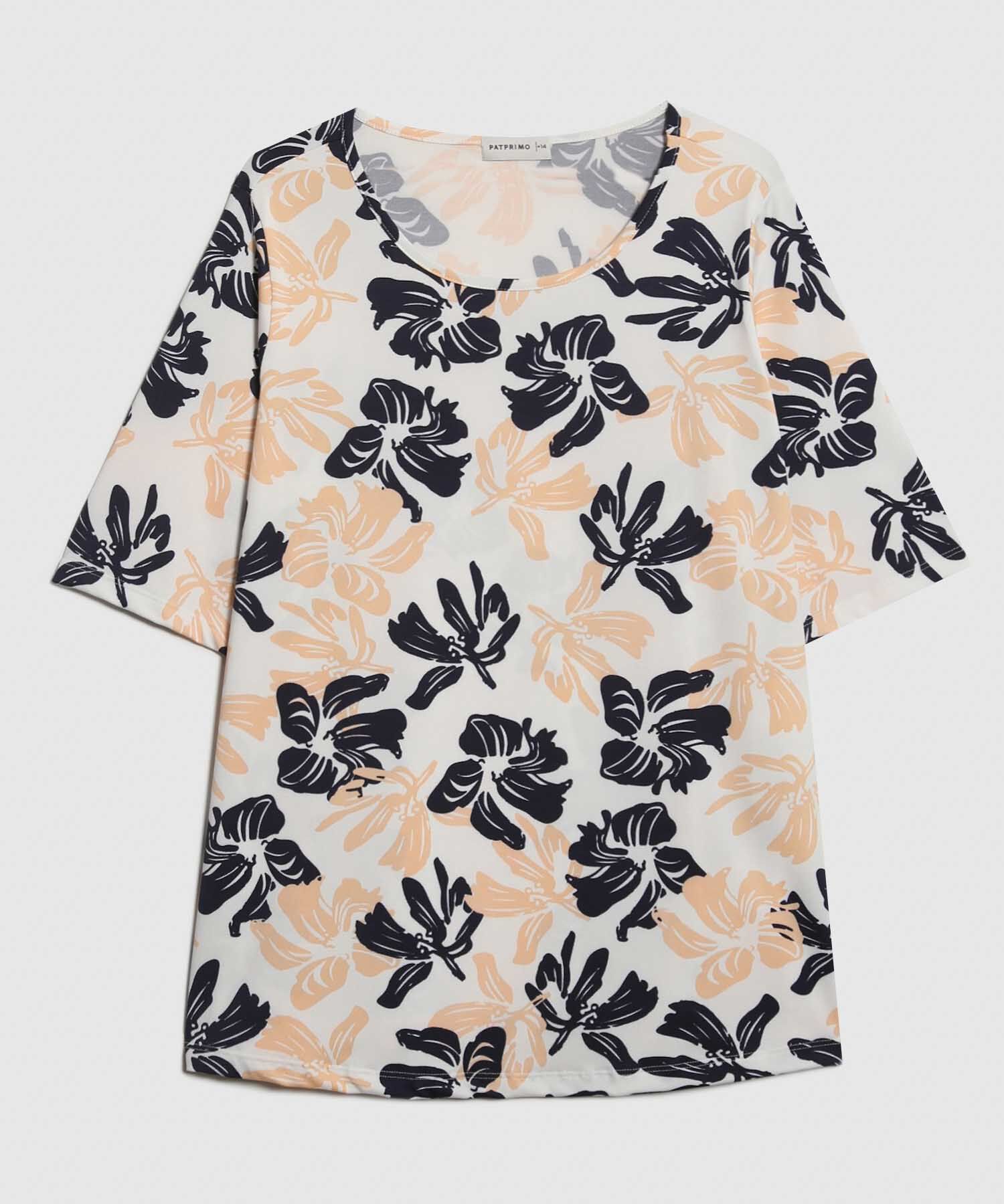 Camiseta mujer manga 3/4 estampada