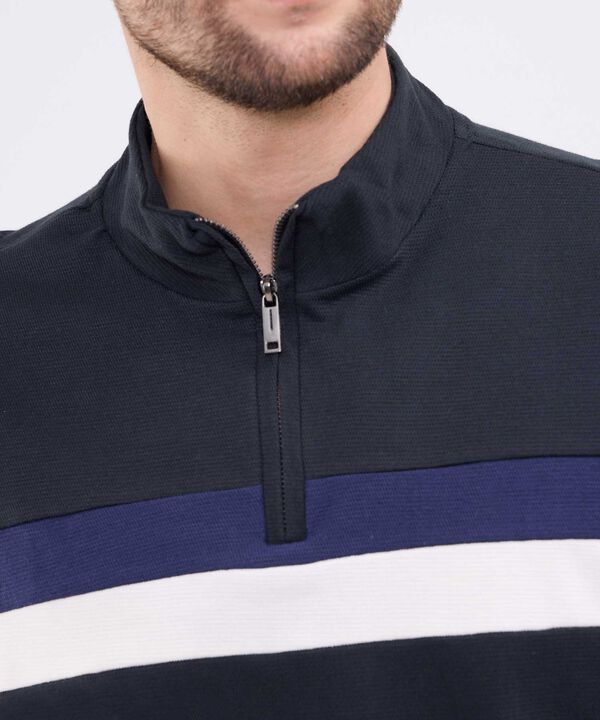 Buso Cuello Alto Con Cortes En Contraste Para Hombre image number null