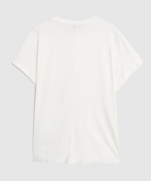 Camiseta Con Bordado Lateral Para Mujer Curvy