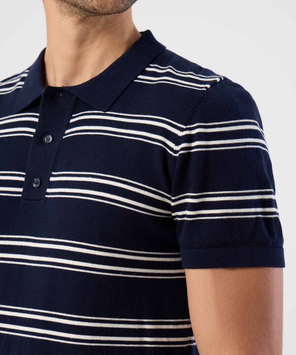 Polo De Punto A Rayas Para Hombre image number null
