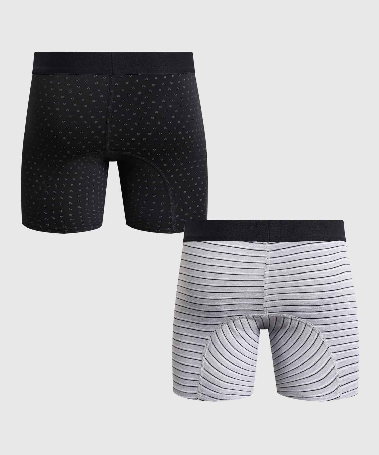 Set X2 B&oacute;xers Medios Estampados Para Hombre