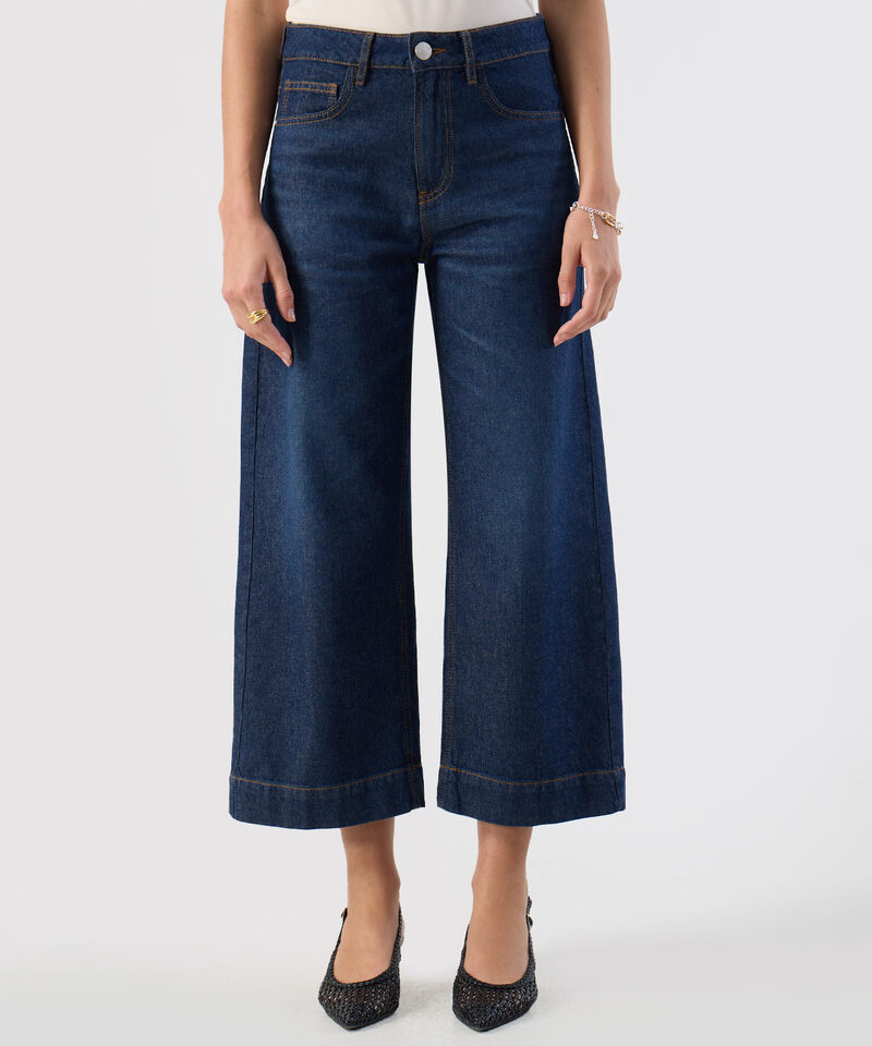Jean Para Mujer Culotte Bota Ancha Denim