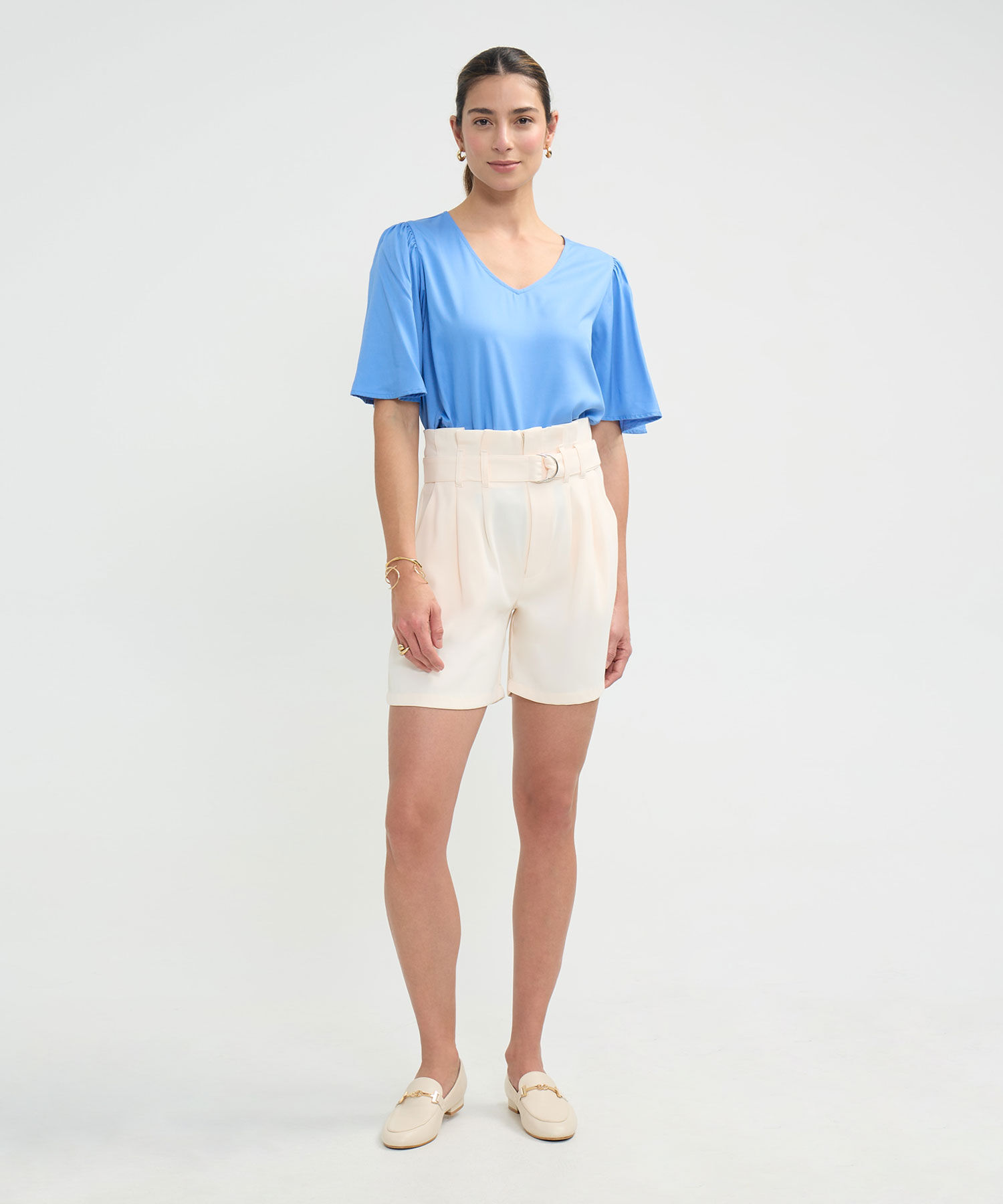 Blusa Manga Acampanada