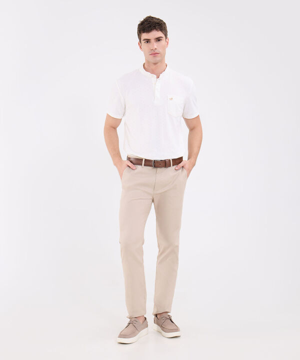 Polo Estampada Con Bolsillo image number null