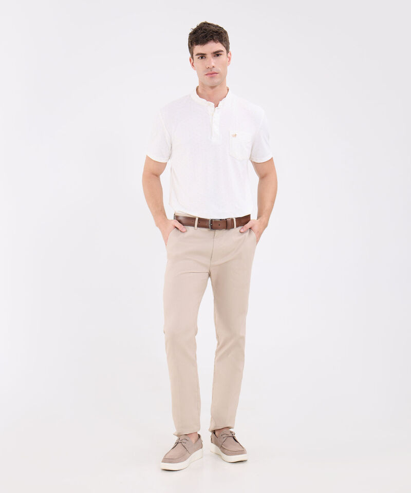 Polo Estampada Con Bolsillo