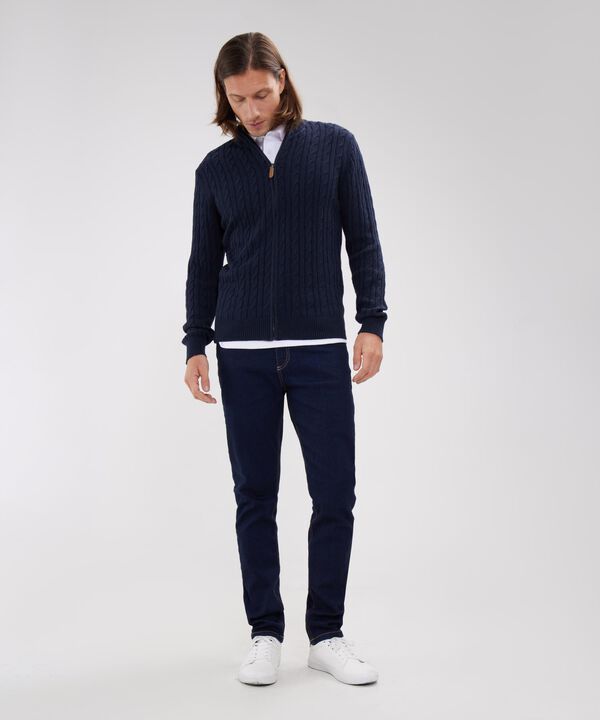 Saco Cuello Alto Con Cremallera
