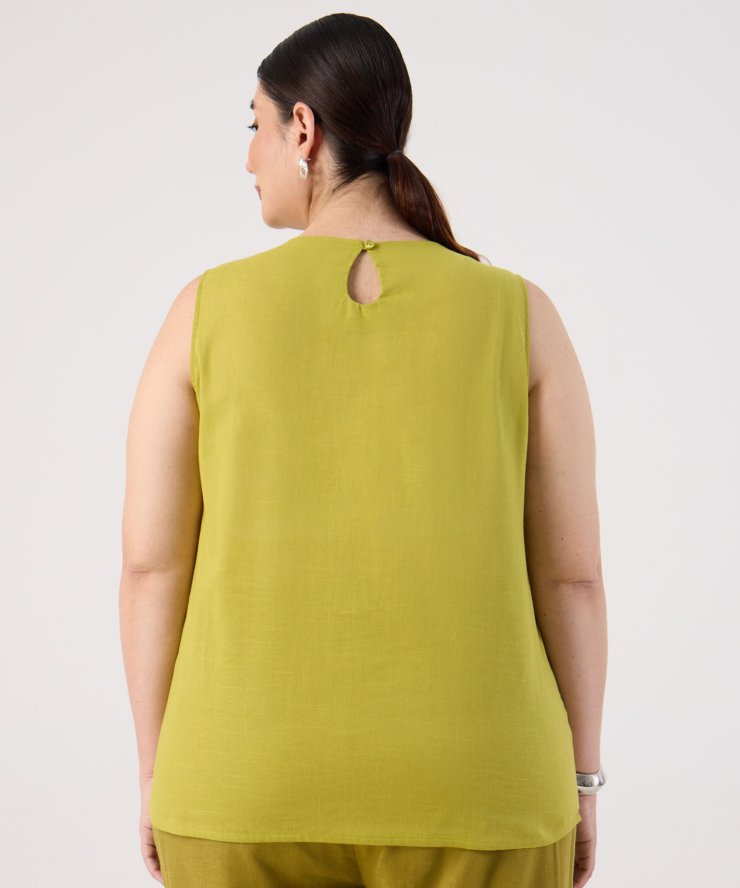 Blusa manga sisa para mujer curvy