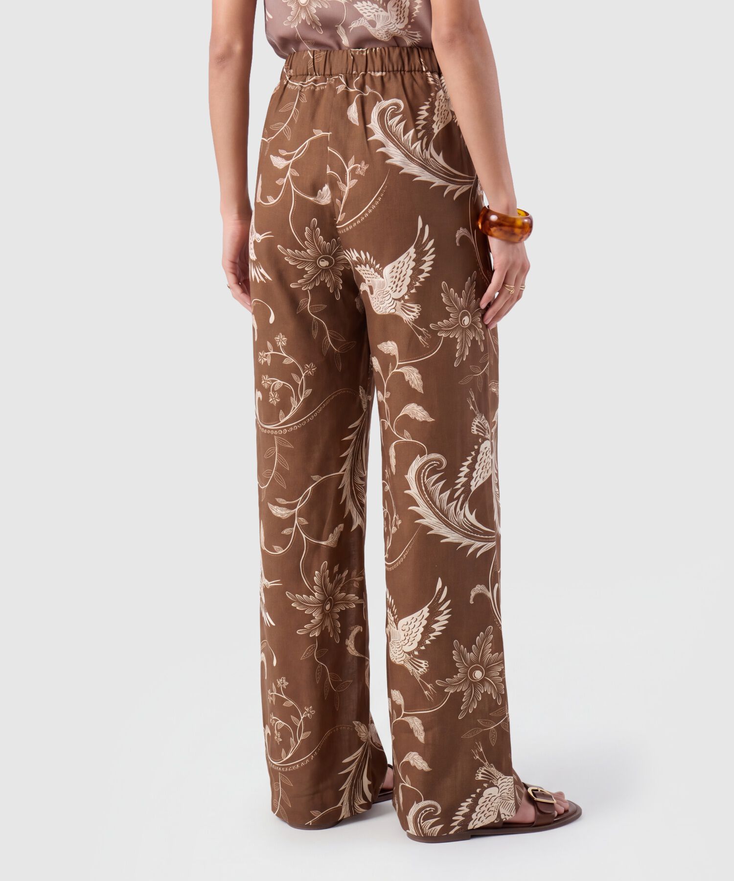 Pantal&oacute;n Estampado Bota Ancha Para Mujer