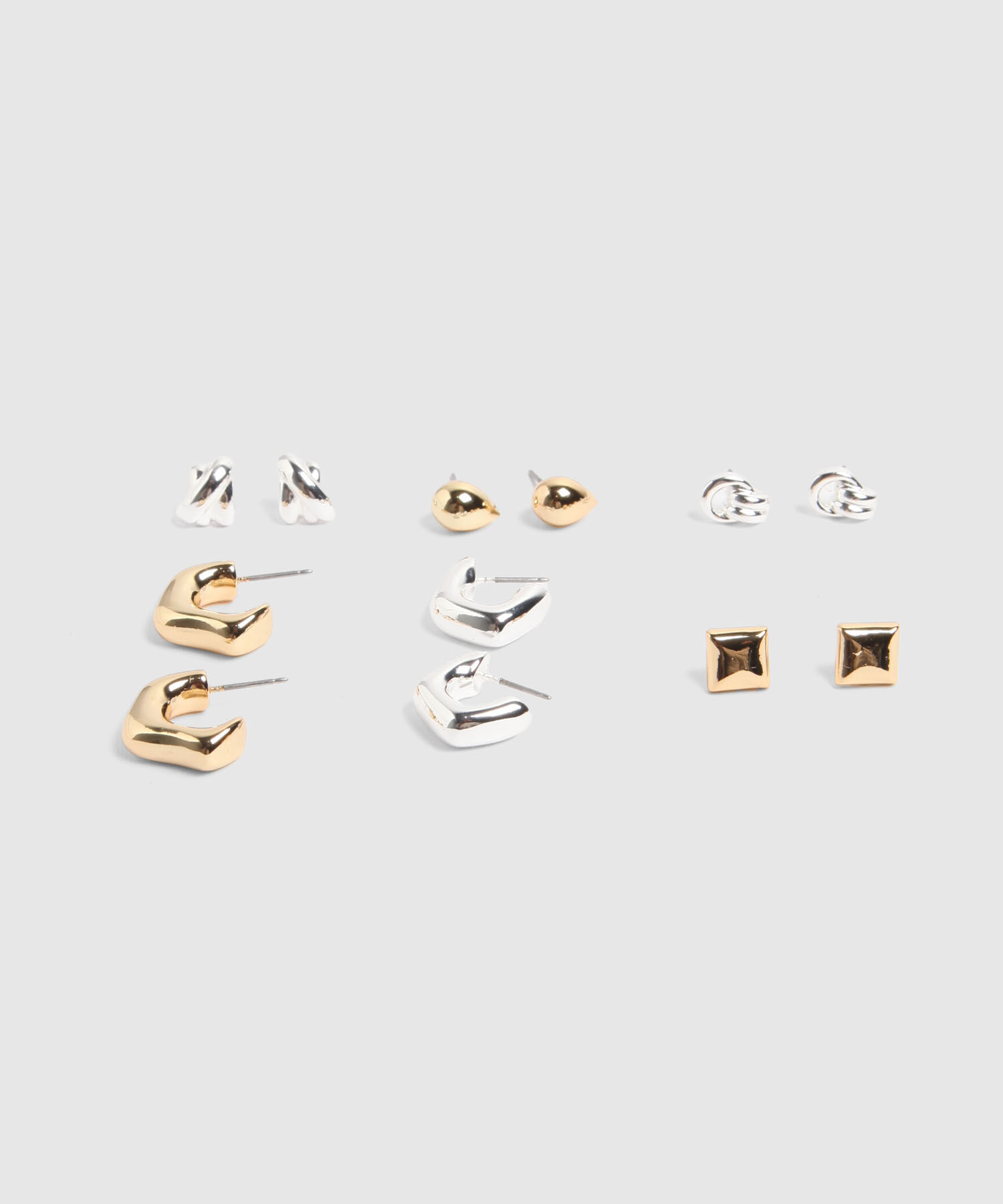 Set X6 Aretes Bicolores 