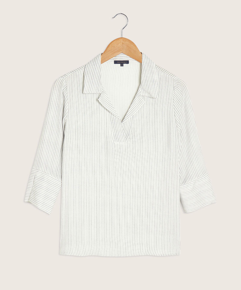 Camisa Manga 3/4 Corporativa Estampada