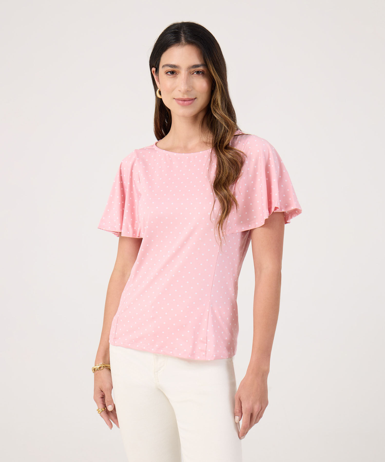 Camiseta Estampada Cuello Redondo