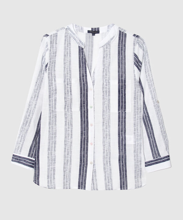 Blusa Manga Larga en Lino