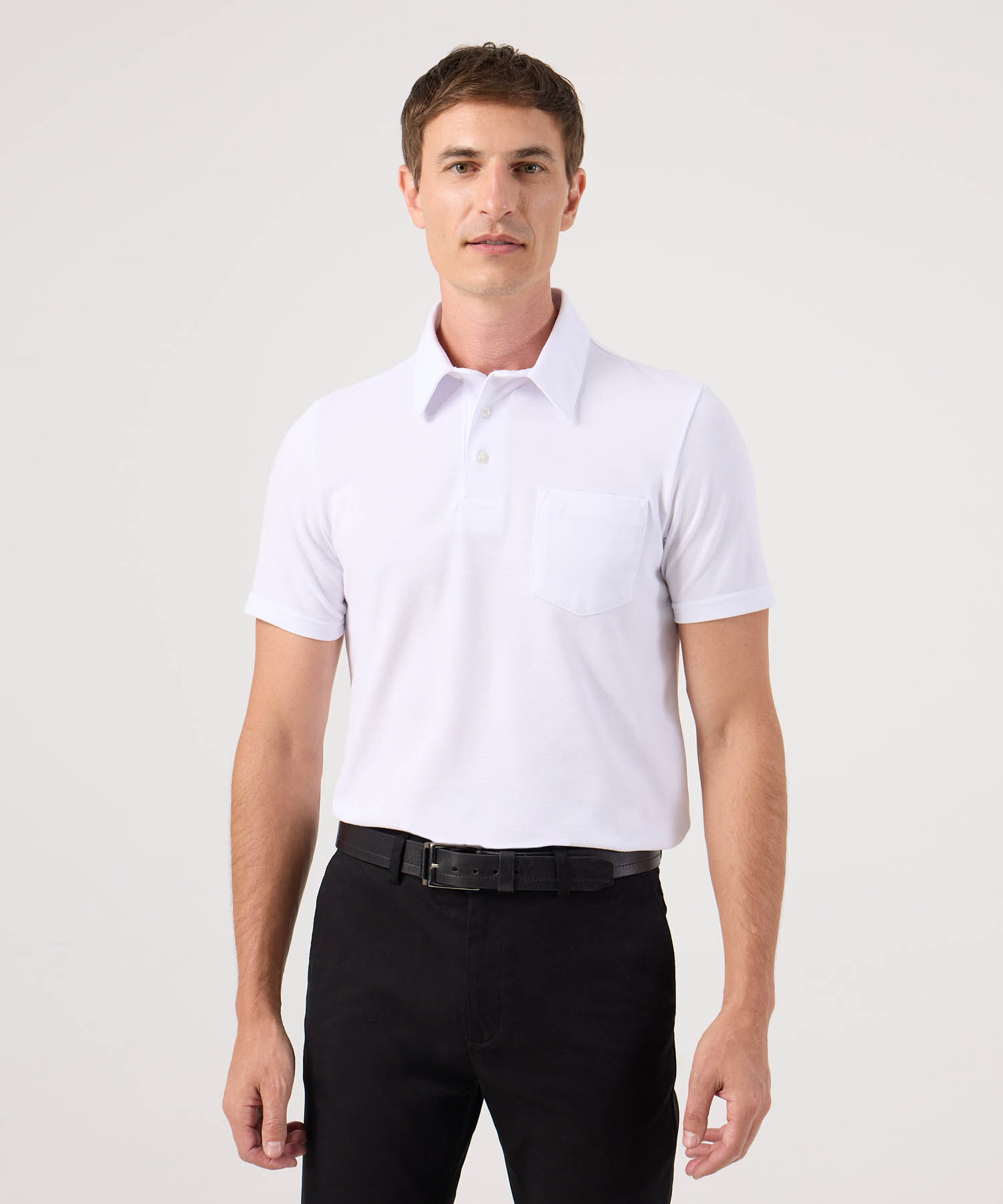 Polo Unicolor Cuello Duro