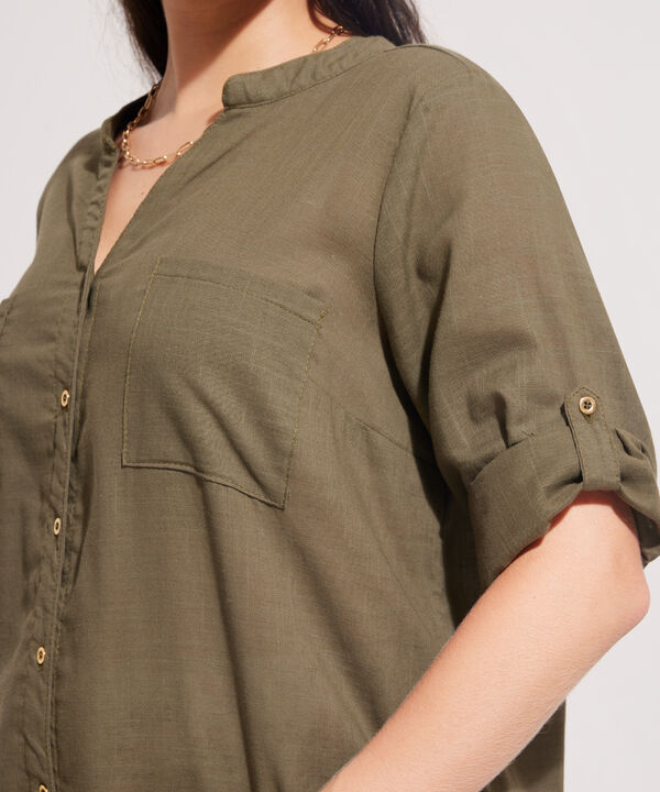 Blusa Manga ¾ con Cuello Neru