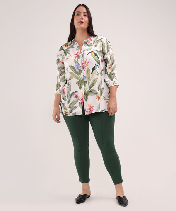 Camisa Estampada Tipo Bluson image number null