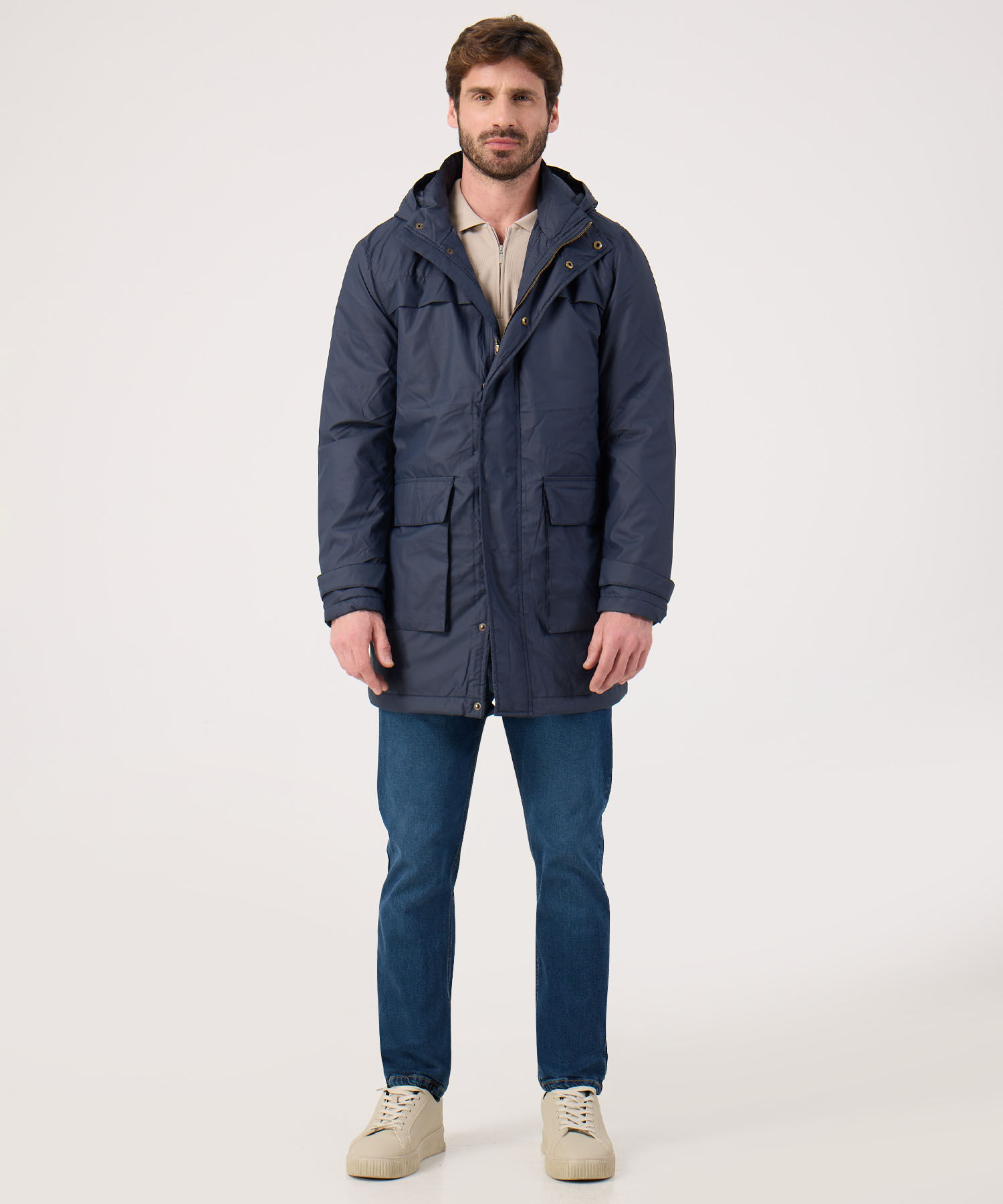 Chaqueta Parka Unicolor 