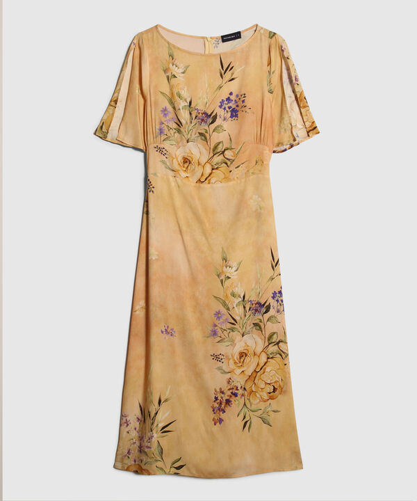 Vestido Midi  Fluido Estampado