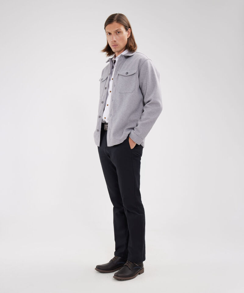 Camisa Con Bolsillos De Parche Tipo Sobrecamisa