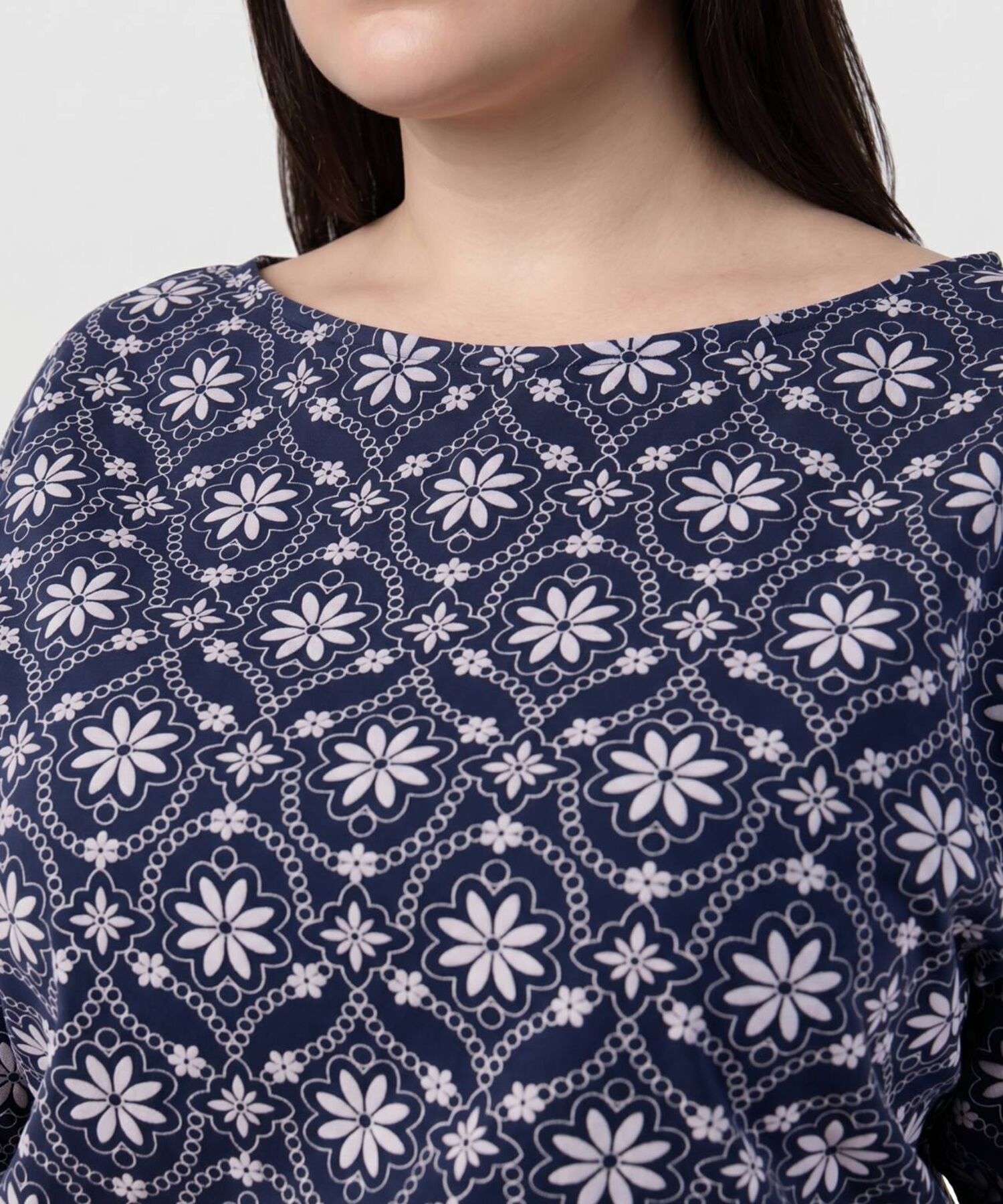 Camiseta Manga Tres Cuartos Mujer Curvy