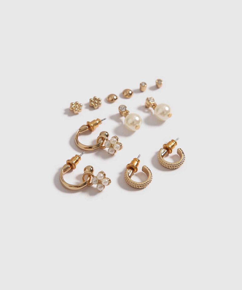Set x 6 Aretes con Perlas