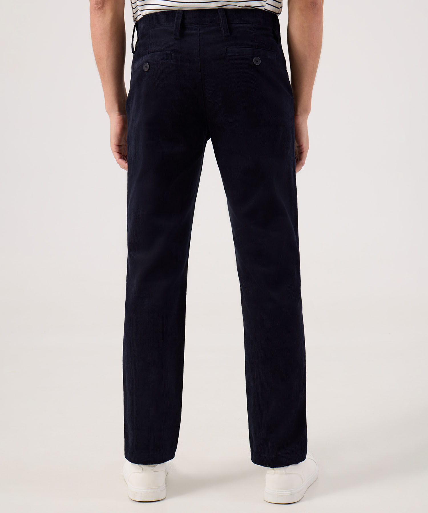 Pantalon Unicolor En Pana