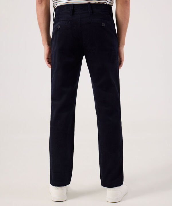 Pantalon Unicolor En Pana