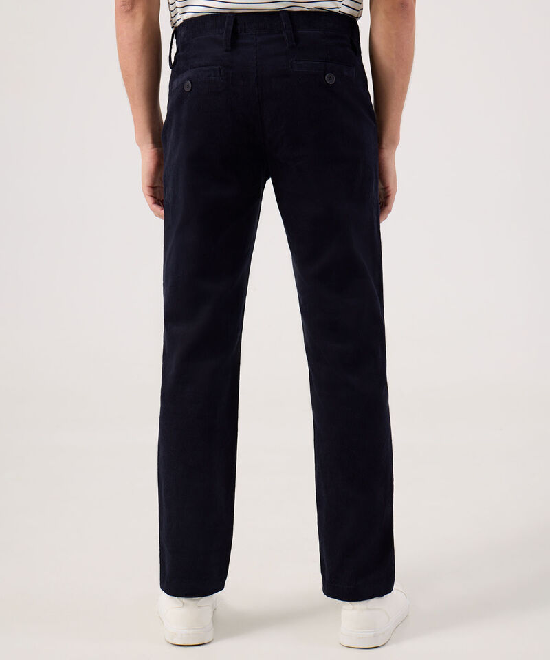 Pantalon Unicolor En Pana