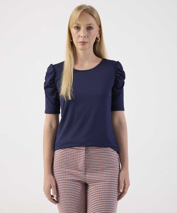 Blusa con Detalle en Mangas image number null