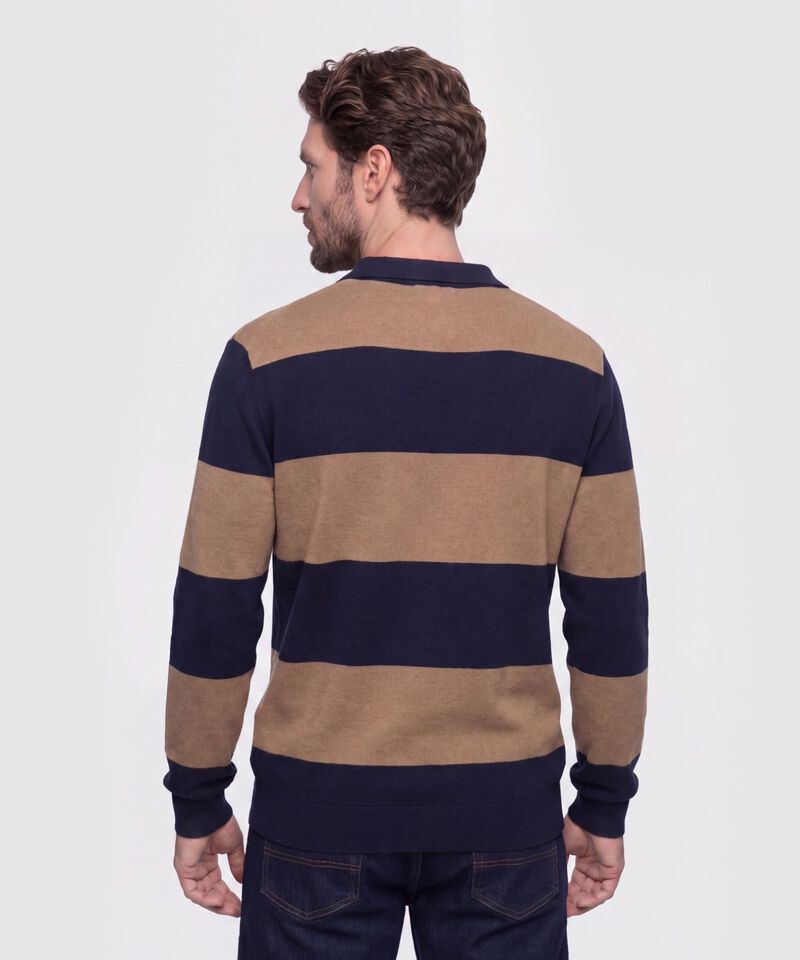 SACO TIPO POLO DE RAYAS