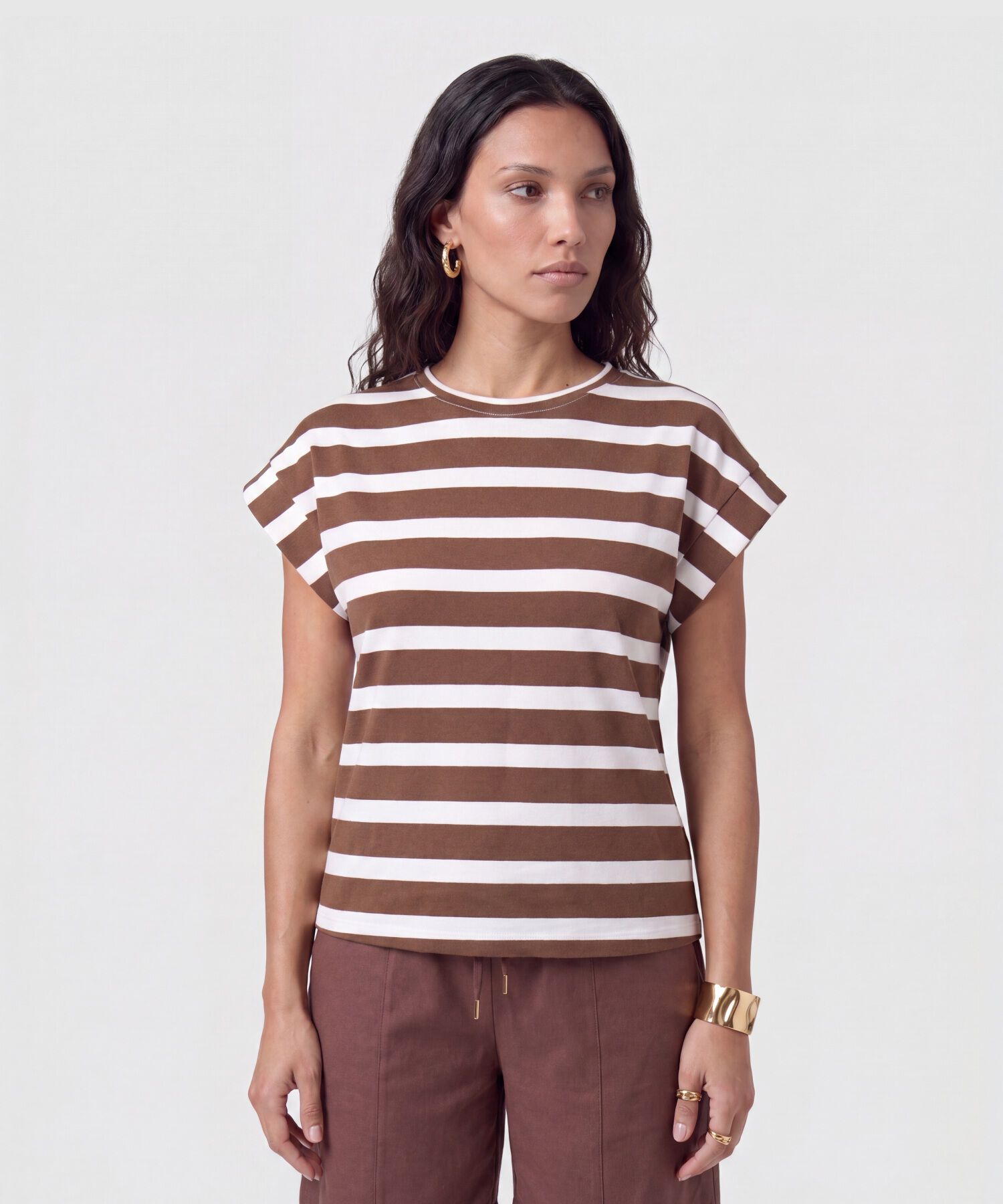 Camiseta Cuello Redondo Manga Corta Mujer