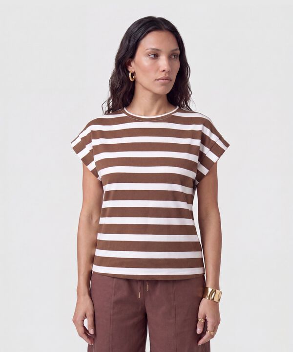 Camiseta Cuello Redondo Manga Corta Mujer image number null