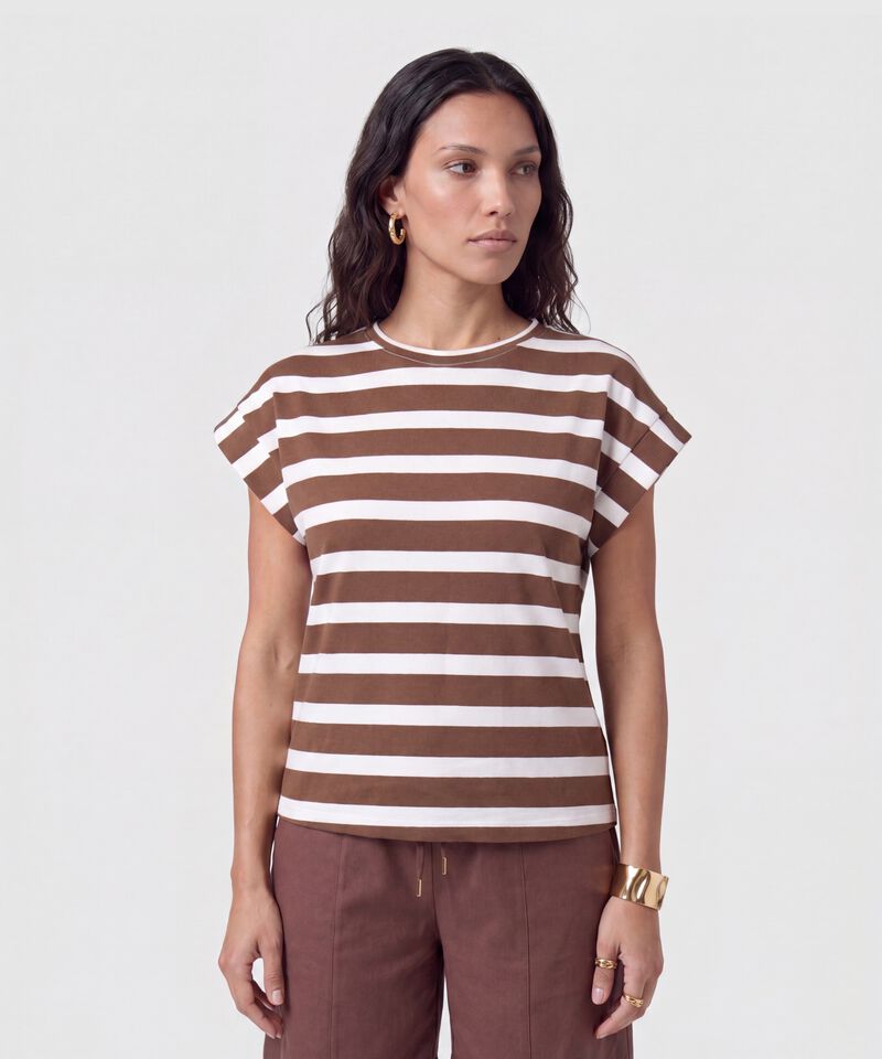 Camiseta Cuello Redondo Manga Corta Mujer