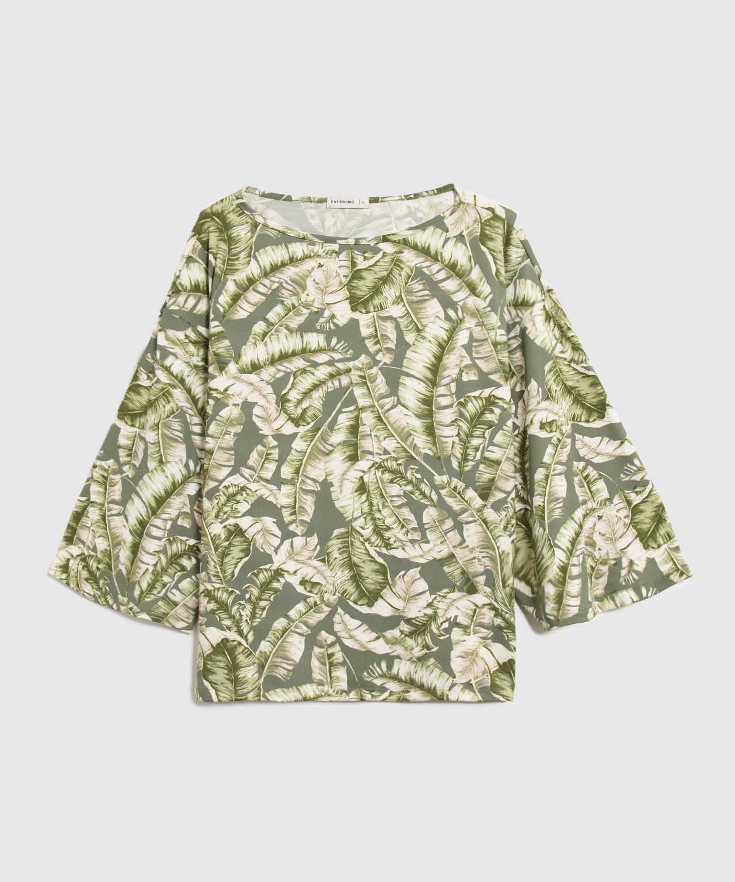Camiseta Manga 3/4 Estampada 