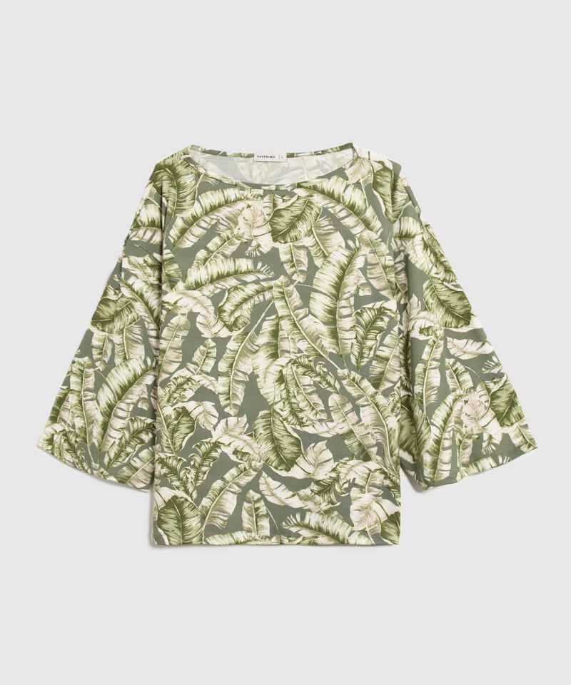 Camiseta Manga 3/4 Estampada 