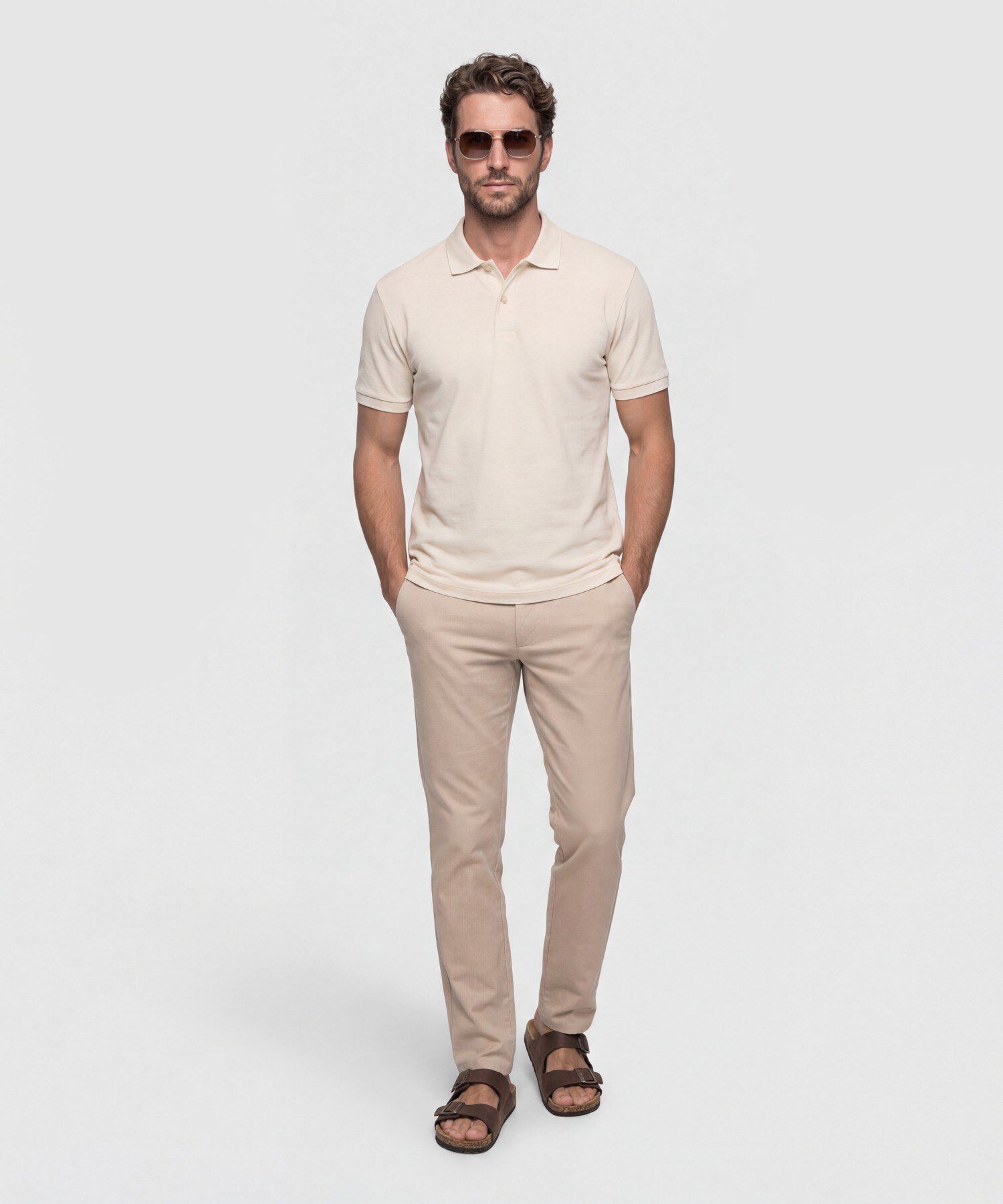 Polo Hombre Manga Corta Unicolor